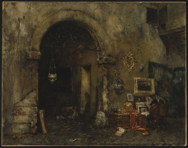 William Merritt Chase Antiquary Shop Germany oil painting art